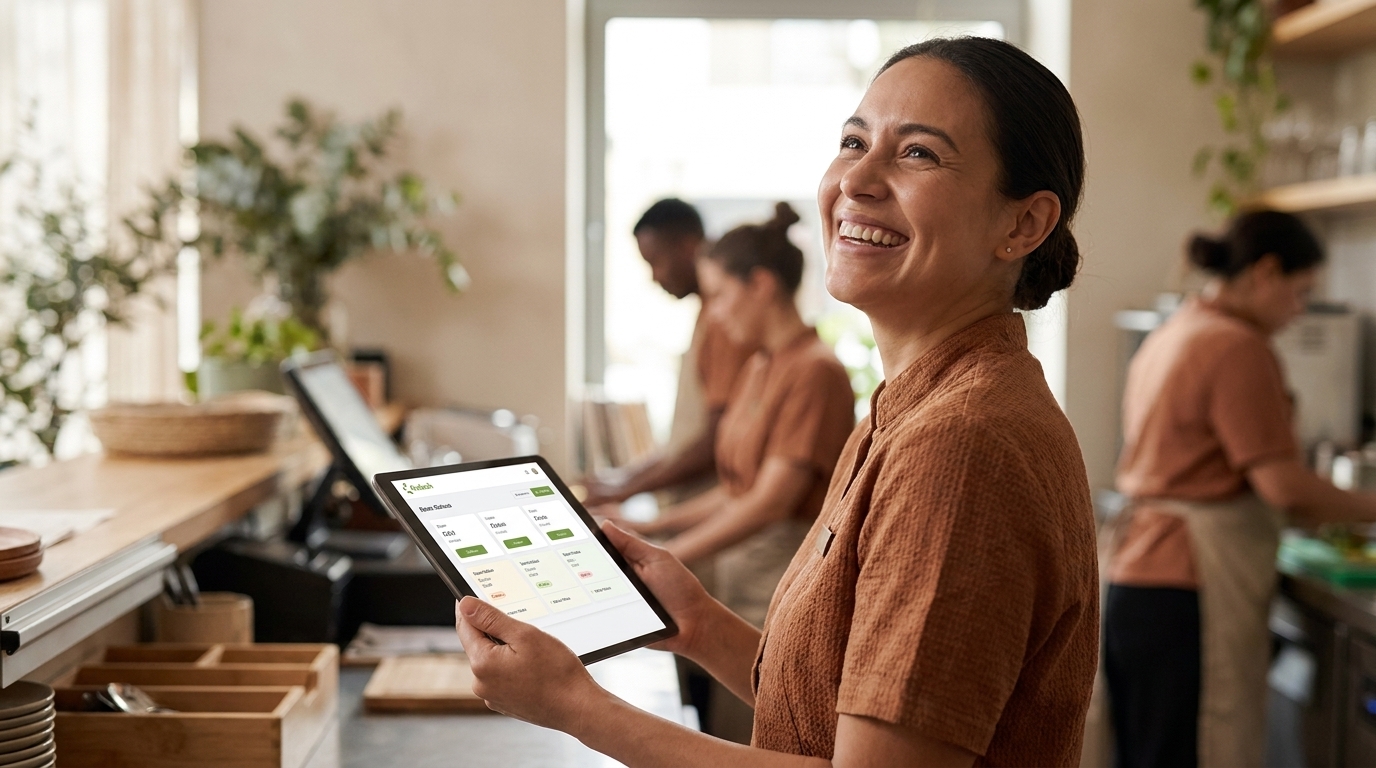 A hotel team member with time to focus on guests